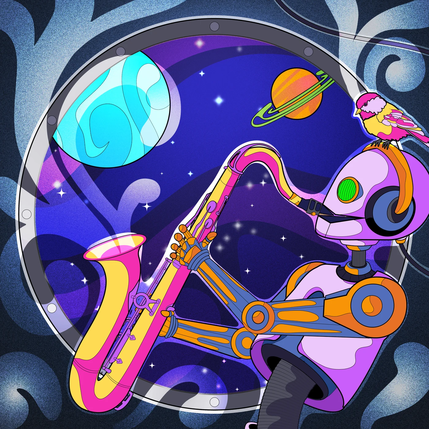 The final Galactic Rivers front cover art